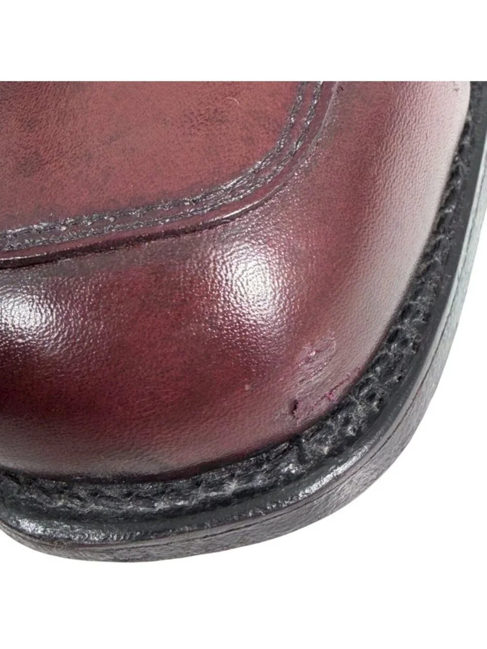 EXECUTIVE IMPERIALS Vintage Burgundy Leather Side Zip Dress Boots Mens SZ 7 4E